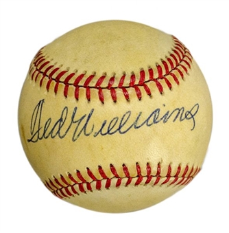 Ted Williams Team Signed Official American League Baseball